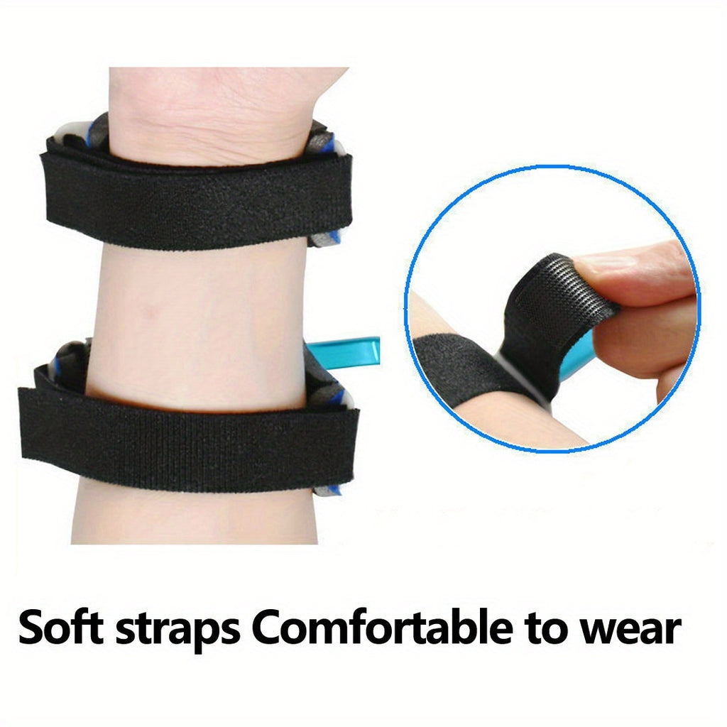 1 Adjustable Finger Exerciser for Hand, Wrist & Finger Rehabilitation - Ergonomic Comfort Fit, Stainless Steel with White Grips, Adjustable Resistance Levels (3.94-7.87inch) for Stroke Recovery, Muscular Dystrophy Prevention & Hand Relax