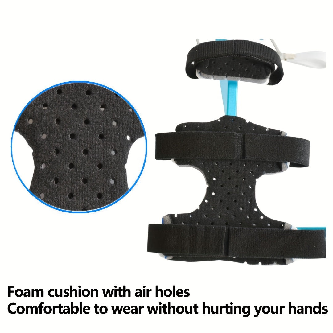 1 Adjustable Finger Exerciser for Hand, Wrist & Finger Rehabilitation - Ergonomic Comfort Fit, Stainless Steel with White Grips, Adjustable Resistance Levels (3.94-7.87inch) for Stroke Recovery, Muscular Dystrophy Prevention & Hand Relax