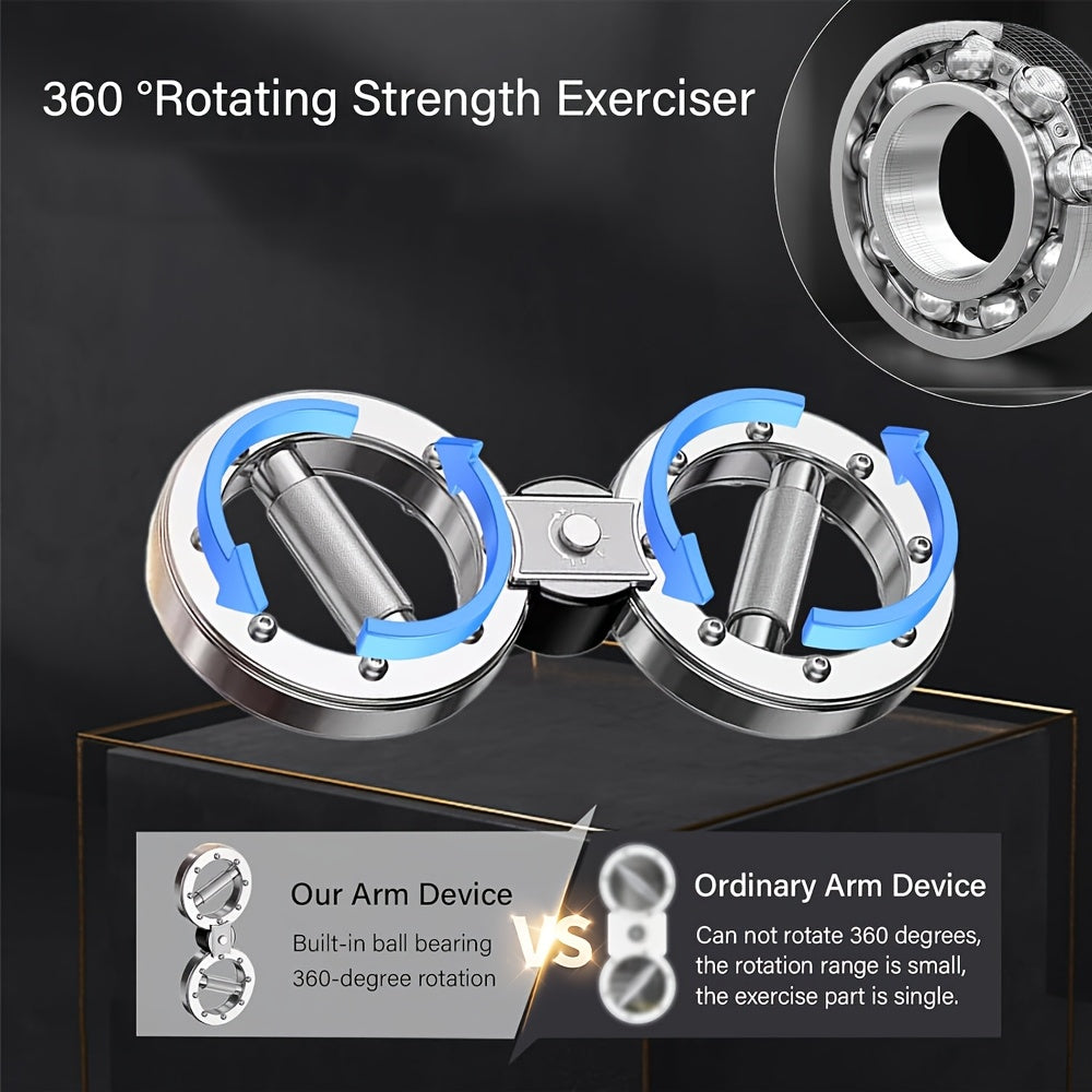 Sakerplus Rotator Burn Machine - Heavy-Duty Adjustable Resistance Training System with 360° Rotating Arm & Shoulder Workout Equipment, Home Gym Strength Trainer with Ergonomic Grip, Non-Electric Muscle Builder for Men - Ideal for Bicep, Tricep, Forearm,