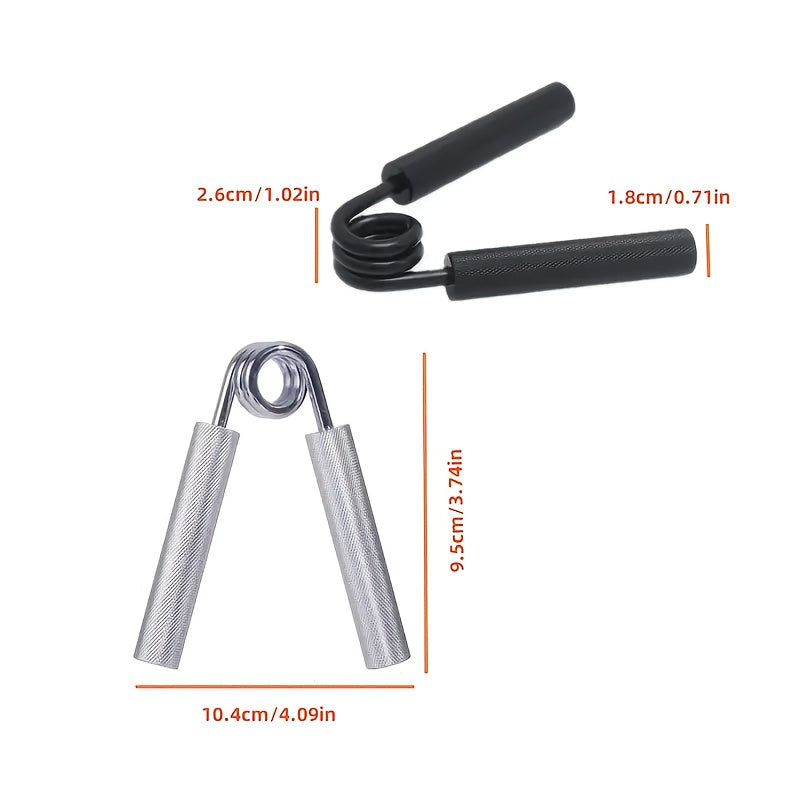 50-350 lbs Adjustable Hand Grip Strengthener Set with 4/7pcs - Aluminum, Non-Slip Design for Muscle Training & Exercise, Includes 2 Sets with Different Resistance Level