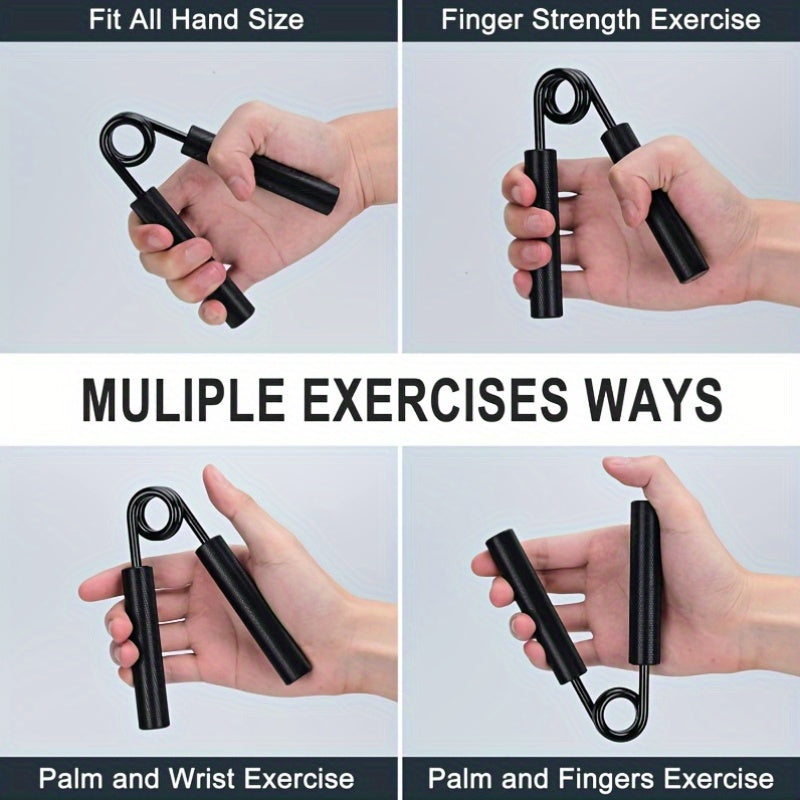 50-350 lbs Adjustable Hand Grip Strengthener Set with 4/7pcs - Aluminum, Non-Slip Design for Muscle Training & Exercise, Includes 2 Sets with Different Resistance Level