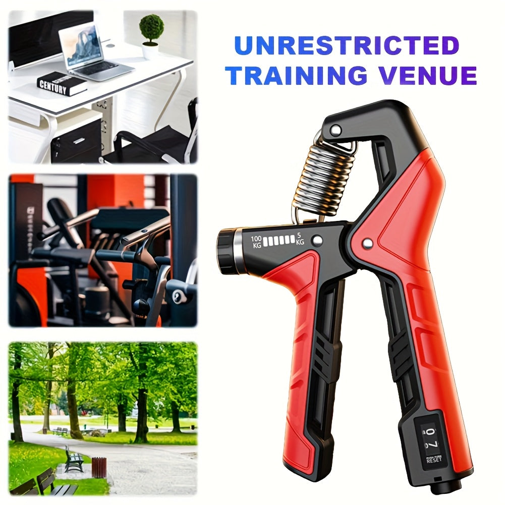 Grip Strength Trainer Ergonomic Handle Ergonomic Grip Strengthener 11.02-220.46LB Resistance Adjustable, Suitable for Home Gym Muscle Training Fitness Equipment, Used for Muscle Enhancement and Recovery