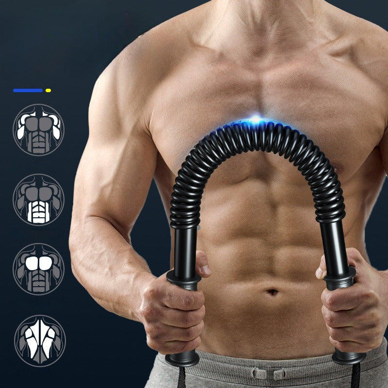 Adjustable Arm & Chest Strength Trainer, 44-88 lbs Resistance - Multi-Purpose Spring Fitness Tool for Home, Gym, Indoor & Outdoor Workouts - Black Iron/Aluminum Construction - Targets Forearms, Chest, Back & Abs Muscles, Muscle Training Equipment |