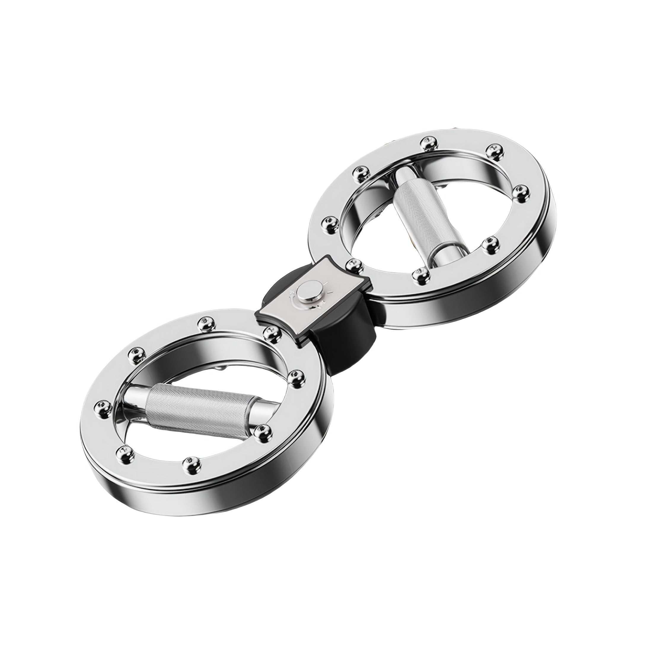 Adjustable Resistance Speed Arm Machine - 360° Rotating Forearm Trainer & Grip Strengthener with Dual Wheels, Stainless Steel - Core, Chest, Triceps & Biceps Workouts for Home Gym, Boxing, Combat Training - No Power Needed, Use, Sleek Fitness Equipment,