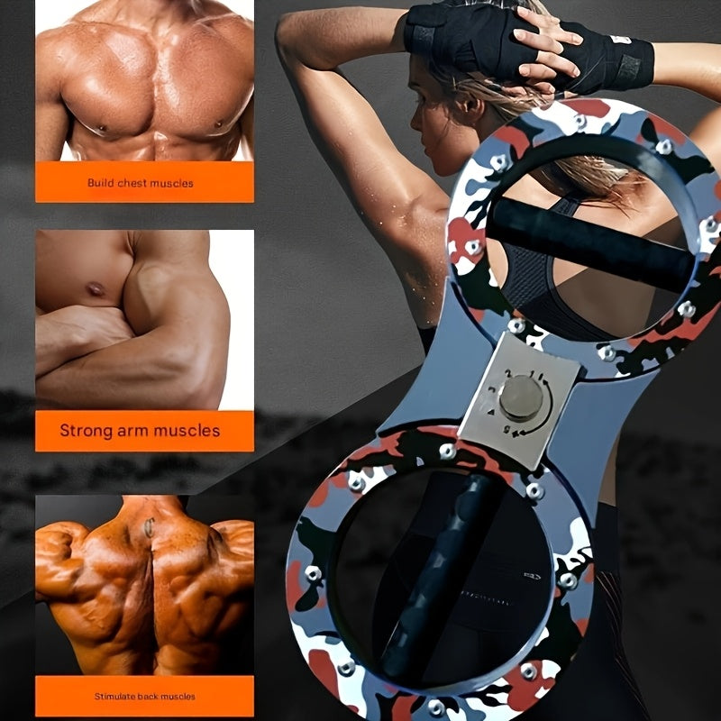 Speed Arm Device, Multi-functional Camouflage Arm Strength Bar With Resistance Adjustment, Arm Fitness Boxing Speed Training Equipment, Fitness Fighting Boxing Training, Rotating Forearm And Grip Strength Training Device