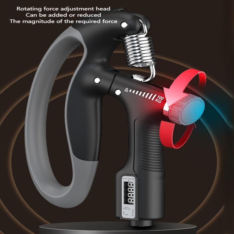 A Set of 5 Mechanical Counting Grip Strengtheners Ranging from 22.05-220.46LB, Designed for Professional Hand Strengthening Training with Adjustable Resistance. This Finger Trainer Enhances Muscle Coordination And Increases Hand Strength. It'S Portable