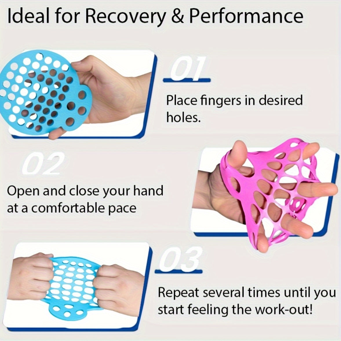 Finger Stretcher Hand Finger Extension Exerciser for Grip Strength and Physical | Hand Exercise Web with Various Resistance Levels