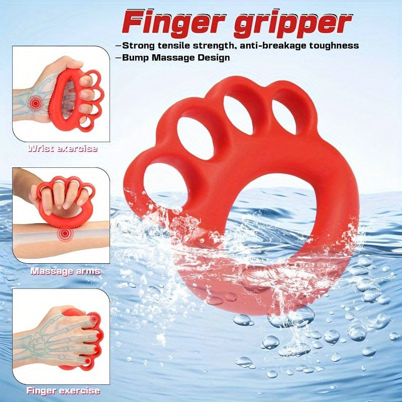 4pcs Grip Strength Trainer Kit - 11-220lbs Adjustable Forearm Gripper, Finger Exerciser & Wrist Strengthener for Men, Ergonomic Design with Red & Black Handles, Durable Non-Woven Material, Ideal for Hand & Wrist Rehabilitation, Hand Strength