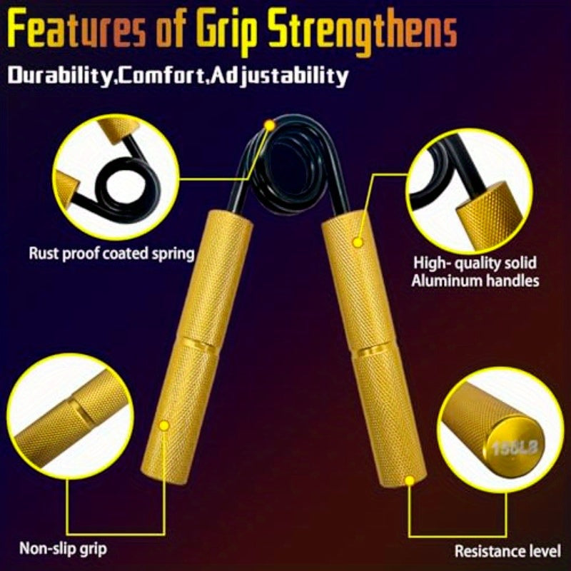 6-Pack Grip Strength Trainer Set - 50-300LB Hand Grip Strengthener with 6 Color-Coded Levels, Ergonomic Design & Durable Construction for Forearm, Wrist, Arm Workouts - Home Gym Equipment for Strength Training, Rehabilitation & Fitness, Grip Strengthener